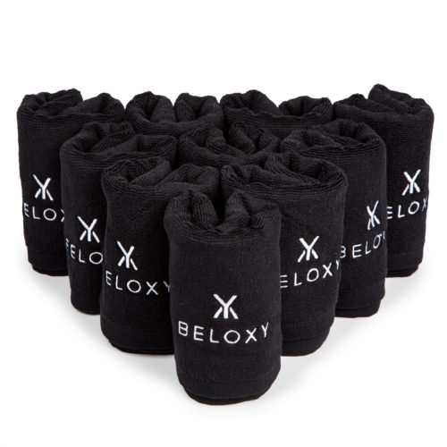 10 x Beloxy Handdukar Black - 35x55
